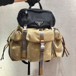 Backpack - Beige, Nylon