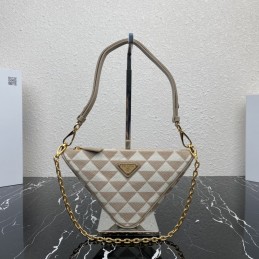 Mini Bag - Beige, Jacquard