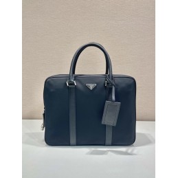 Briefcase - Navy, Leather