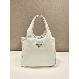 Medium Bag - White, Nappa...