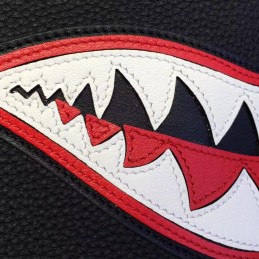 Black Shark Charm Twilly Handle Bolide 45 Bag