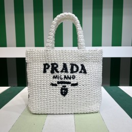 Small Tote - White, Crochet...
