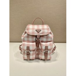 Backpack - Pink, Leather