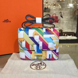 Multicolor Geometric Constance Mini 18 Bag
