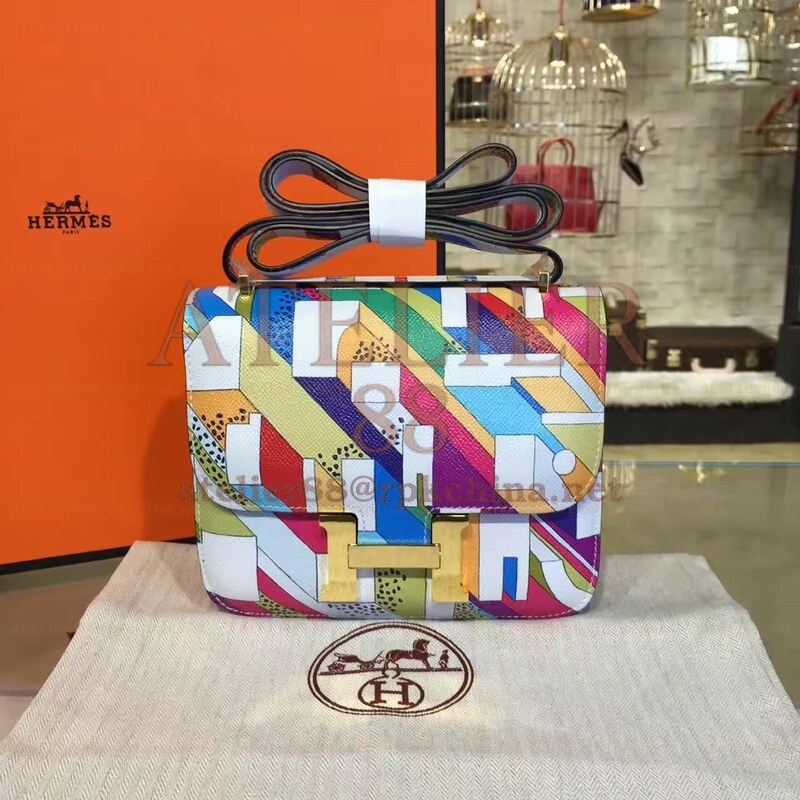 Multicolor Geometric Constance Mini 18 Bag