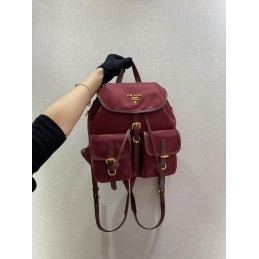 Small Backpack - Burgundy,...
