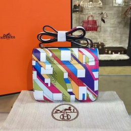 Multicolor Geometric Constance Mini 18 Bag