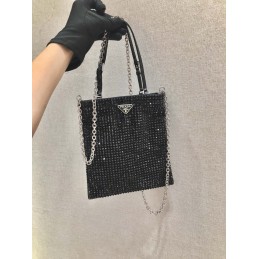 Small Handbag - Black, Leather