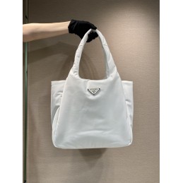 Large Tote - White, Re-Nylon
