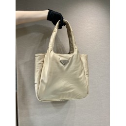 Large Tote - Cream, Re-Nylon