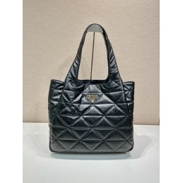 Large Tote - Black, Smooth...