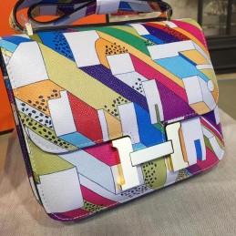 Multicolor Geometric Constance Mini 18 Bag