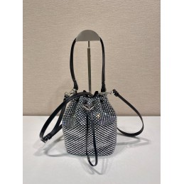 Mini Bag - Black, Satin...
