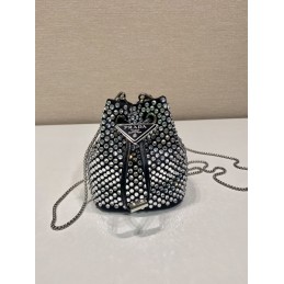 Mini Pouch - Silver, Satin