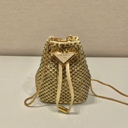 Mini Pouch - Gold, Satin
