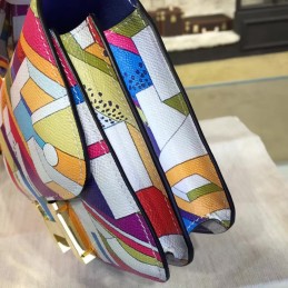 Multicolor Geometric Constance Mini 18 Bag