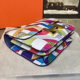 Multicolor Geometric Constance Mini 18 Bag