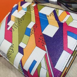 Multicolor Geometric Constance Mini 18 Bag