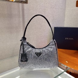 Quilted Small Hobo Bag -...