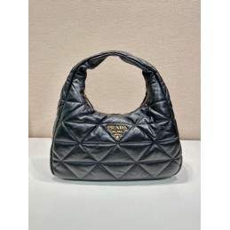 Large Bag - Black, Nappa...