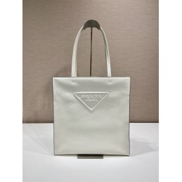 Tote - White, Smooth Leather
