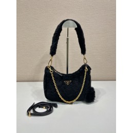 Re-Edition Hobo Bag - Navy,...