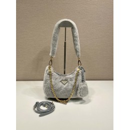 Re-Edition Hobo Bag - Grey,...