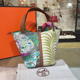 Multicolor Silk In Print Picotin Lock 22 Bag