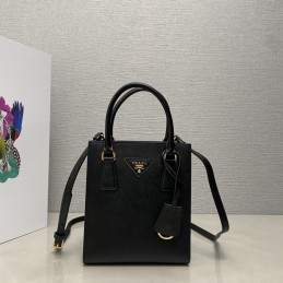 Handbag - Black, Saffiano...