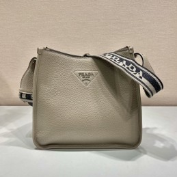 Hobo Bag - Taupe, Smooth...