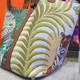 Multicolor Silk In Print Picotin Lock 22 Bag