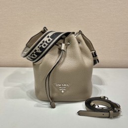 Bucket Bag - Taupe, Smooth...