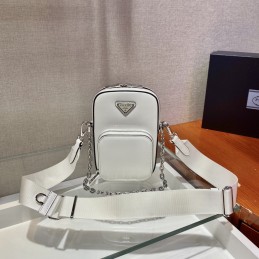 Mini Bag - White, Saffiano...
