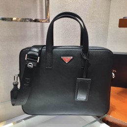 Work Bag - Black, Saffiano...