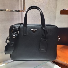 Work Bag - Black, Saffiano...