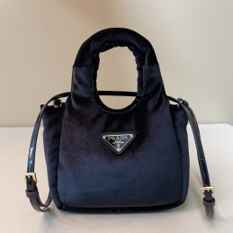 Mini Handbag - Navy, Velvet