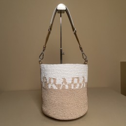 Mini Bucket Bag - White,...