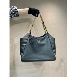 Large Tote - Black, Leather...