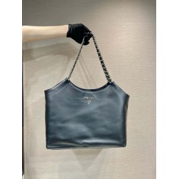 Large Tote - Black, Leather...