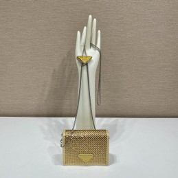 Card Holder - Gold, Leather...