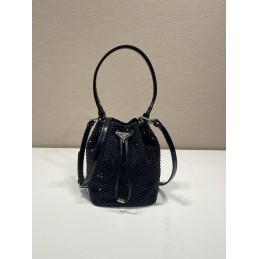 Mini Bag - Black, Satin...