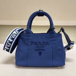 Mini Tote - Blue, Canvas