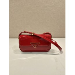 Crossbody Bag - Red, Smooth...