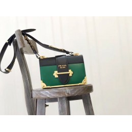 Cahier Bag - Green, Smooth...