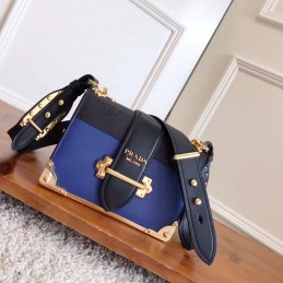 Cahier Bag - Blue, Smooth...