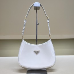 Cleo Bag - White, Satin