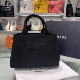Plain Canapa Tote - Black,...