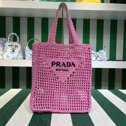Large Tote - Pink, Crochet...
