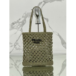 Tote - Olive, Crochet Raffia
