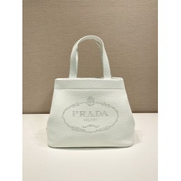 Large Tote - White, Leather